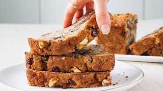 How To Make Perfect Chocolate Chip Banana Bread Every Time  Delish Insanely Easy [upl. by Ellehcyt897]