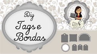 DIY Tags e bordas Silhouette [upl. by Innavoij]