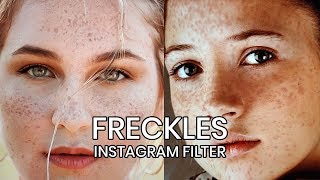 Face Freckles Instagram Filter  Virtual Freckles Tryon Camera Effect [upl. by Filia]