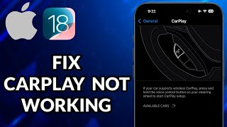 How To Fix CarPlay Not Working iOS 18 [upl. by Khalin464]