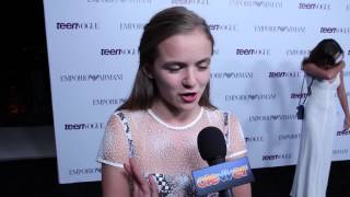 Morgan Saylor Talks Homeland Season 3 Working with Claire Danes [upl. by Ahsineb]