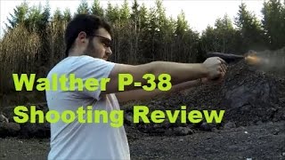 Shooting Review PostWar Walther P38 German Police Surplus Pistol P38 [upl. by Ailsa6]