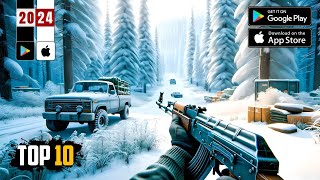 Top 10 Best FPS Games For Android 2024  Hyper Realistic [upl. by Henghold]