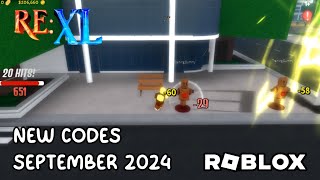 Roblox Re XL New Codes September 2024 [upl. by Nelleh]