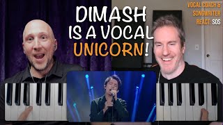 DIMASH IS A VOCAL UNICORN Vocal Coach amp Songwriter React to SOS  Song Reaction and Analysis [upl. by Nairrod]