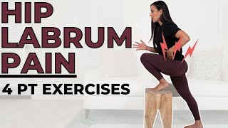 Physical Therapy Exercises for Hip Labrum Pain [upl. by Volney]