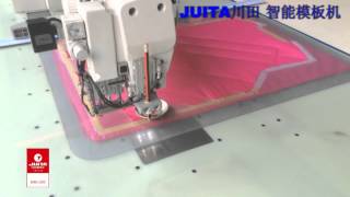 JUITA K7 machine sewing lattice cotton padded jacket video [upl. by Kcuhc]