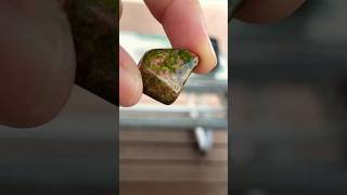 Unakite metamorphic rock thats formed when granite is altered by hydrothermal activity [upl. by Ayerdna884]