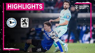 DSC Arminia Bielefeld  TSV 1860 München  Highlights 3 Liga  MAGENTA SPORT [upl. by Aldus778]