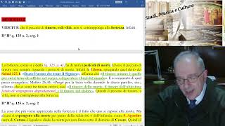 166quotSUMMA THEOLOGIAE IIII q125 LA VILTAquotNON TEMETE COLORO CHE UCCIDONO IL CORPOquotMat1028 [upl. by Enyaj94]