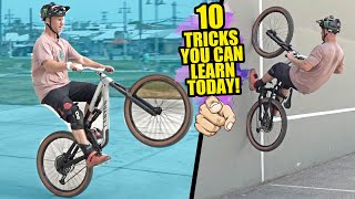 10 MTB TRICKS YOU CAN LEARN TODAY [upl. by Naveb]