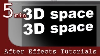 After Effects Tutorial Working with 3D space in After Effects Lesson [upl. by Bruckner328]