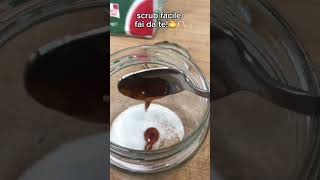 scrub facile fai da te in 5 minuti con miele e zucchero🍯🫶🏻 scrub foryou subscribe like [upl. by Erbe]