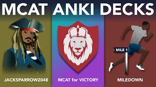 The Best MCAT Anki Decks Compared  MCAT for Victory Anki 11 [upl. by Rabush]