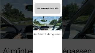 Que signifie le marquage central sur la route  code route voiture [upl. by Powers]