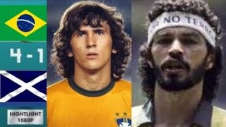 Brazil 4 x 1 Scotland Zico Sócrates Kenny Dalglish ●1982 World Cup Extended Highlights HD 1080 [upl. by Yanal]