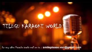 Kallu Moosi Yochisthey Karaoke  Veedokkade  Telugu Karaoke World [upl. by Bakki164]