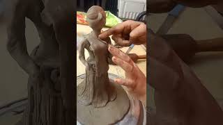 terracotta murti devimaa Navratri maiya makingvideo viralshorts [upl. by Seligman360]