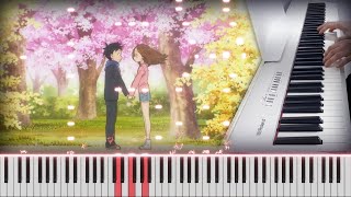 Karakai Jouzu no Takagisan Season 3 ED8  Hana 花 Piano cover [upl. by Kelby]