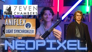 7even Chambers AniFlex  Anakin Skywalker Neopixel Lightsaber Install [upl. by Sophi]