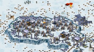 Red ALert 2  Extra hard AI  7 vs 1  Permafrost Circus Map  Great Britain vs 7 random [upl. by Catherina657]