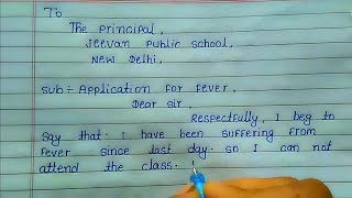 How to write application in english  application for leave of absence to the principal [upl. by Krissy]