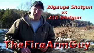 20 gauge Shotgun vs 410 Shotgun  Range Test  TheFireArmGuy [upl. by Trometer]