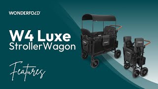 W4S 20 Quad Stroller Wagon Features WonderFold Wagon [upl. by Tiraj]