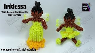 Rainbow Loom  Iridessa Fairy Action FigureCharm  © Izzalicious Designs 2014 Gomitas [upl. by Dang]