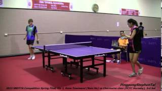 2013 SNDTTA Competition Spring Final Div 1 Kane Nam Ho vs Chermaine PCYC Hornsby 3rd Set [upl. by Ag]