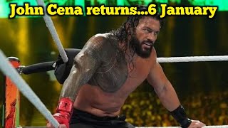 WWE John Cena returns on 6 January 2024 on the Raw match 👿💪  Smackdown [upl. by Quickel]