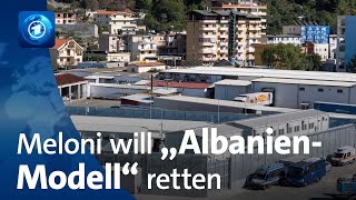 Asylverfahren in Albanien Italien verabschiedet neues Dekret [upl. by Pierette]