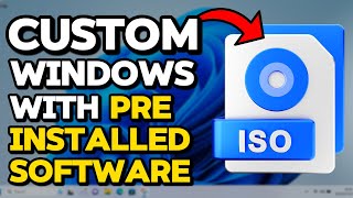 How to Create a Custom Windows ISO with Preinstalled Software Included for FREE Tutorial [upl. by Llennod]