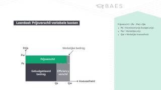 BAES Education  Kostprijzen  Prijsverschil variabele kosten  Theorie [upl. by Ahsonek]