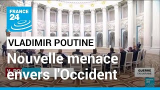 Vladimir Poutine mobilise les réservistes russes et menace lOccident • FRANCE 24 [upl. by Asilat]