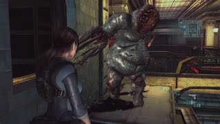 RESIDENT EVIL REVELATIONS Comms OfficerScagdead Boss Fight [upl. by Rowell]