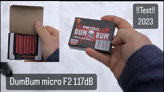 Test DumBum Micro F2 117dB  2023 [upl. by Auginahs]