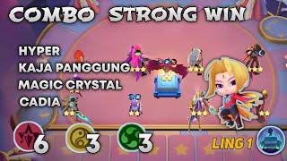 Combo Strong Win  With Ling 1 Hyper Kaja Magic Crystal Cadia  Magic Chess [upl. by Laurens]