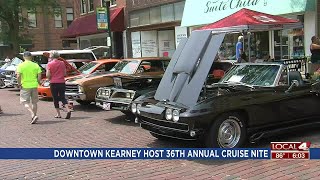 Downtown Kearney host 36th annual Cruise Nite [upl. by Akkire971]