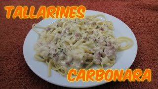 TALLARINES CARBONARA COCINA CON PILAR [upl. by Merchant]