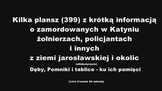 Plansze Katyńczyków z Ziemi Jarosławskiej [upl. by Leinahtan909]