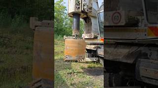 Amazing drilling machine drilling construction excavator challenge travel trending fyp [upl. by Lindell]