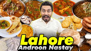 100 Saal Purana Lahori Androon Nashtay  Desi Ghee Halwa Puri  Jeda Lassi Wala  Mutton Kachor [upl. by Towny]