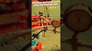 Testing pump Plumber work cpvc [upl. by Malissia2]