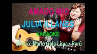 JULIA ILLANES  AMADO MIO   karaoke [upl. by Dorian942]