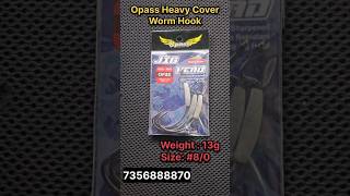 Opass Heavy Cover Worm Hook fishing fishingtackleshop fishingdaily angler [upl. by Inasah]