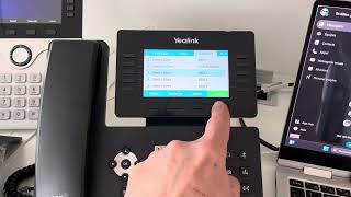 Yealink Webex directory Annuaire 6800 [upl. by Eimoan]