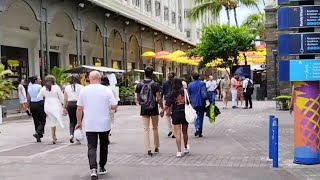 Walking tour Caudan waterfront  Port Louis Mauritius  Namaste Mauritius [upl. by Shae]