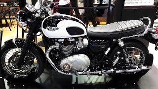 Triumph Bonneville T120 Jet Black amp Pure White [upl. by Manolo]