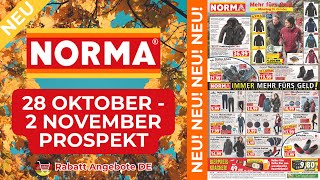 NORMA Prospekt Werbung  Prospekt Gültig von 28102024  Rabatt Angebote DE [upl. by Navanod]